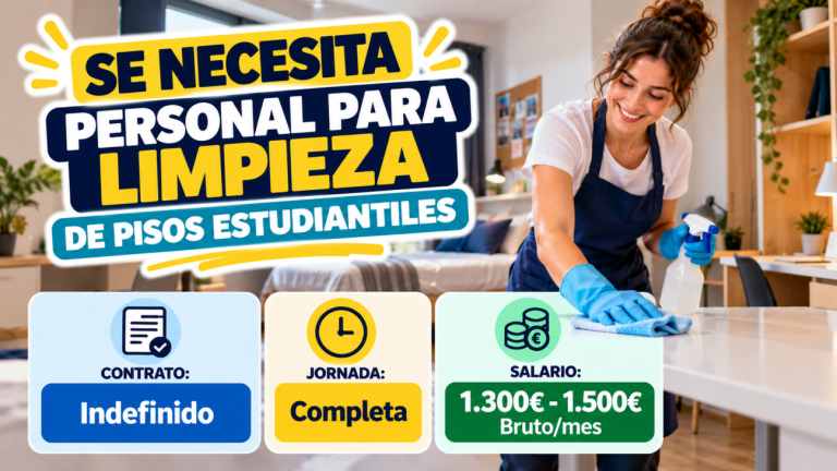 Se necesita personal para limpieza de pisos estudiantiles