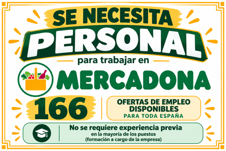 166 ofertas de empleo para trabajar en Mercadona