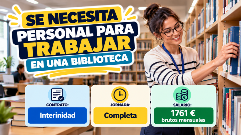 Se necesita personal para trabajar en una biblioteca