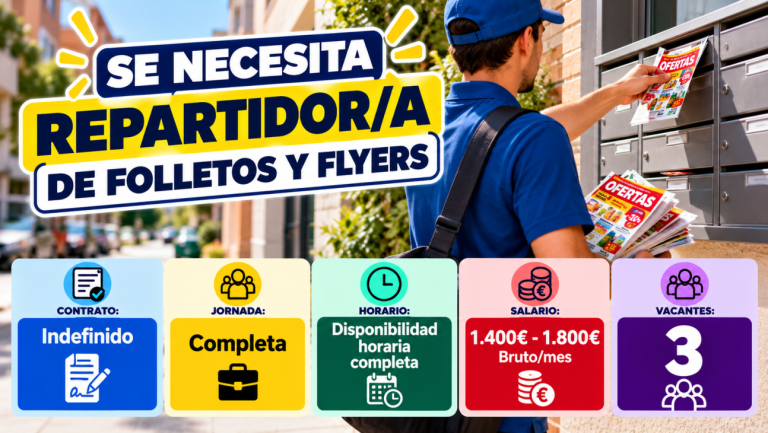 Se necesita repartidor/a de folletos y flyers