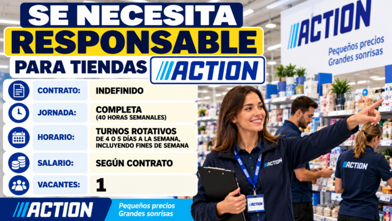 Se necesita responsable para tiendas Action