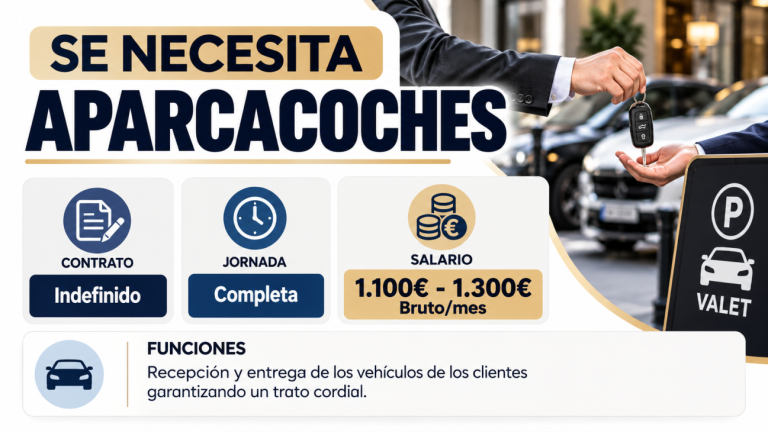 Se necesita aparcacoches