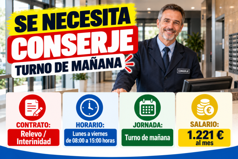 Se necesita conserje, turno de mañana