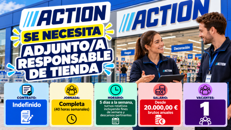 Se necesita adjunto/a responsable de tienda Action